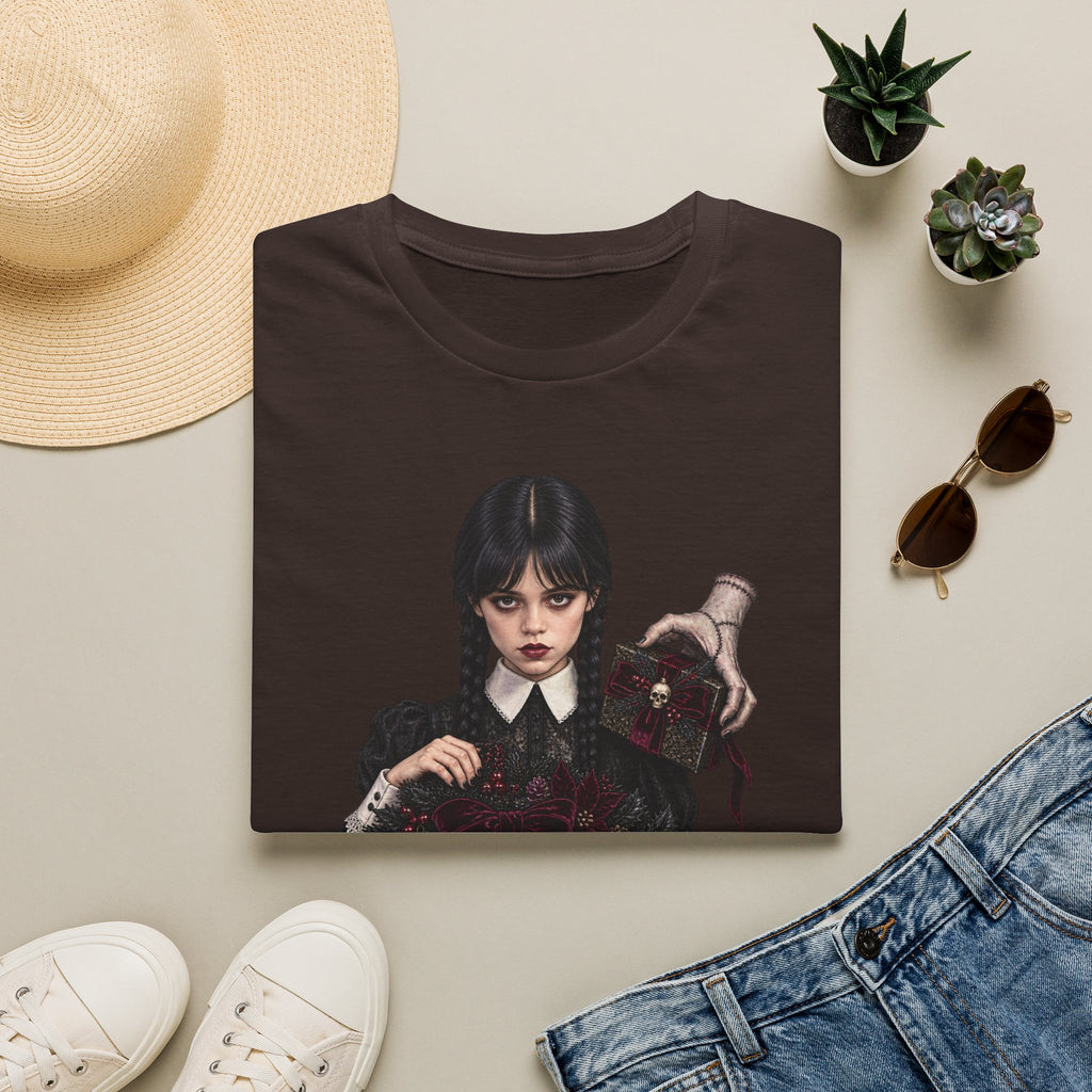 Wednesday Addams | Gothic Chrismtas Portrait T-Shirt