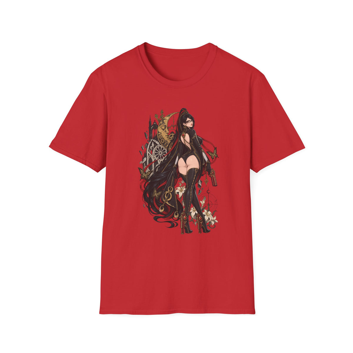 Bayonetta | Sexy Videogame Pin Up Girl | Back view Graphic Shirt