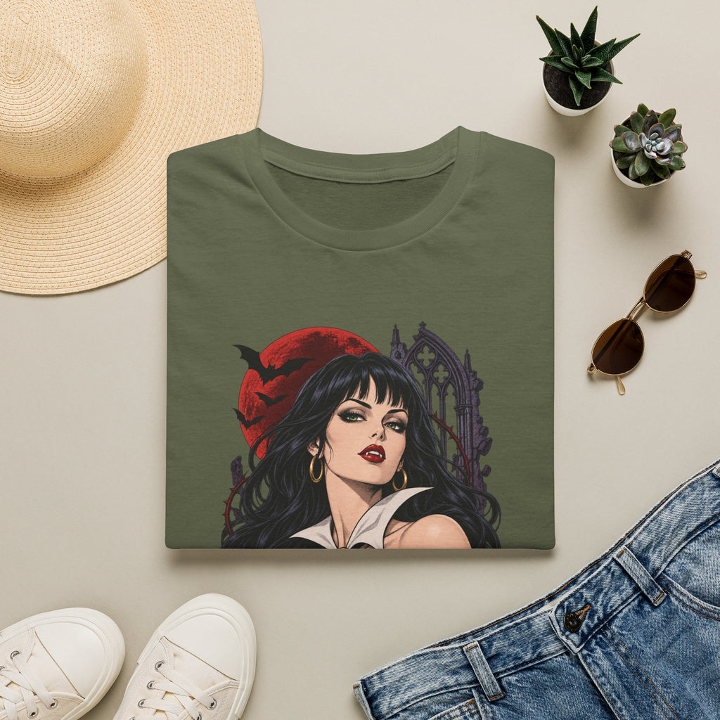 Vampirella | Sexy Halloween Vampire Pin Up Girl Sorceress Graphic T-Shirt