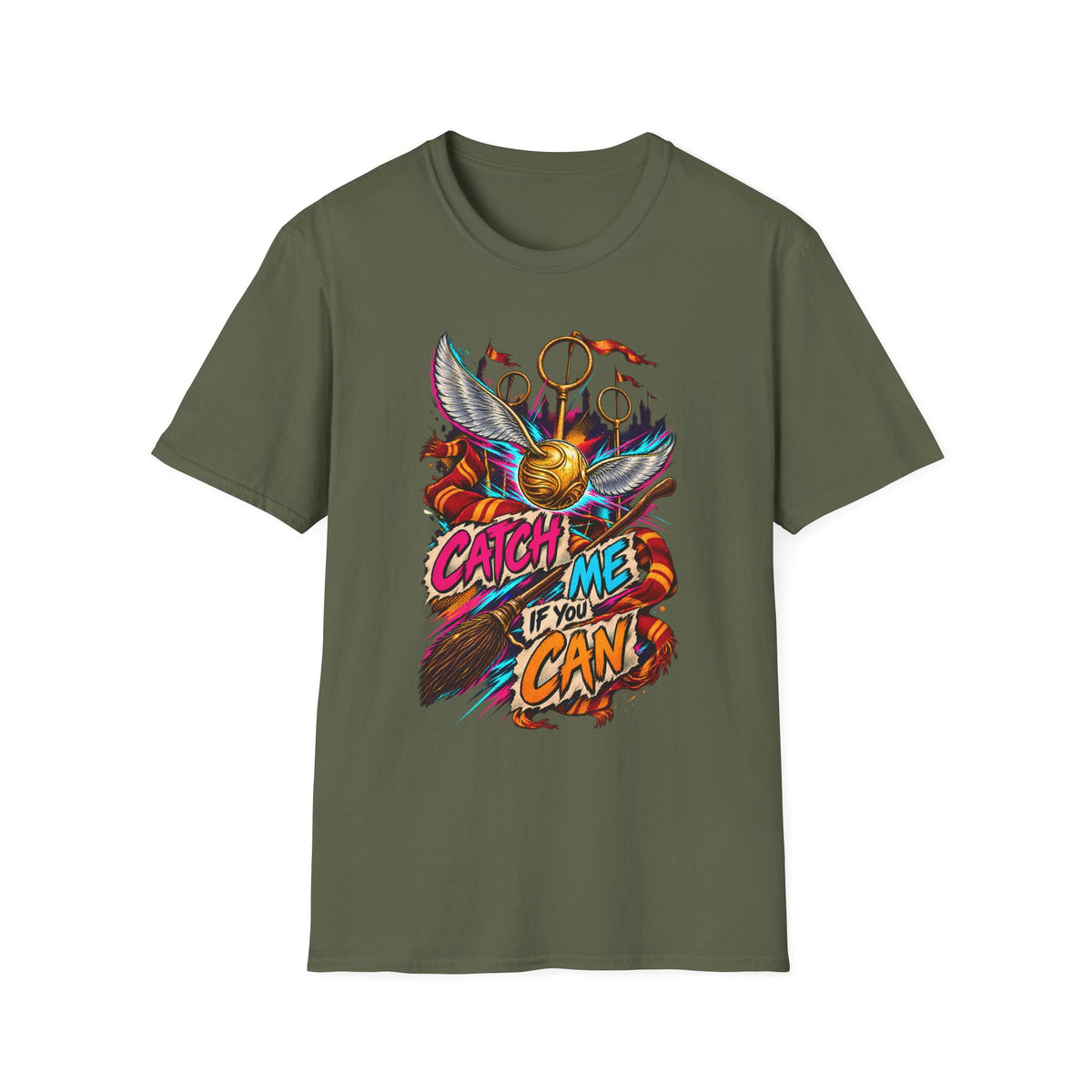 Catch Me If You Can | Golden Snitch Quidditch | Harry Potter T-Shirt