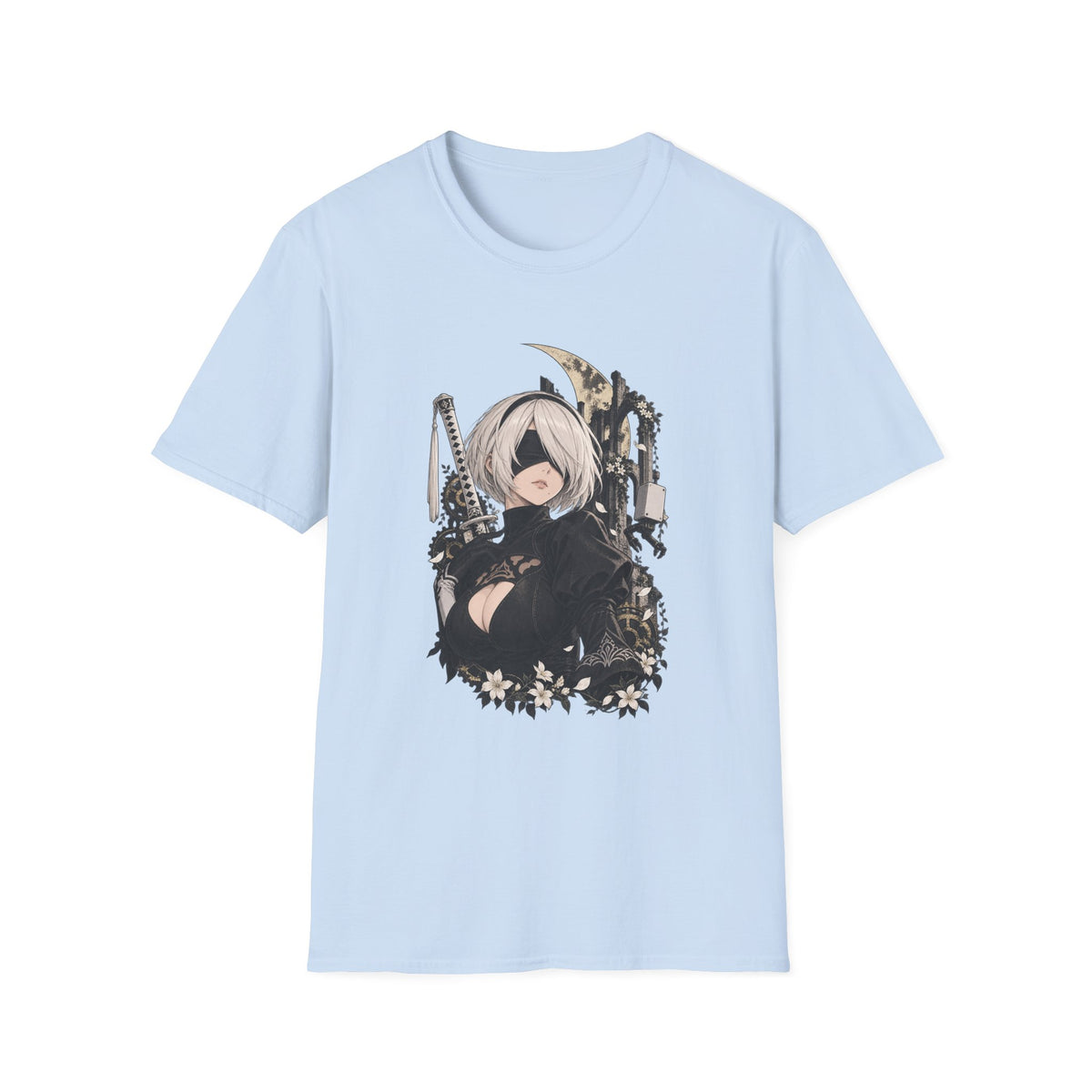 2B | Nier Automata | Anime Character Gothic T-Shirt