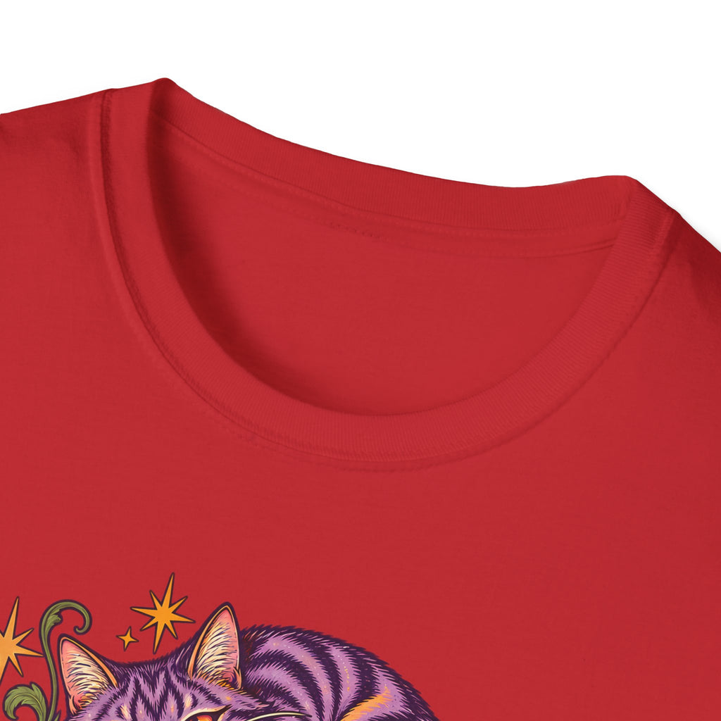 Cheshire Cat | Curiouser & Curiouser | Whimsical Mushroom Design Graphic Shirt
