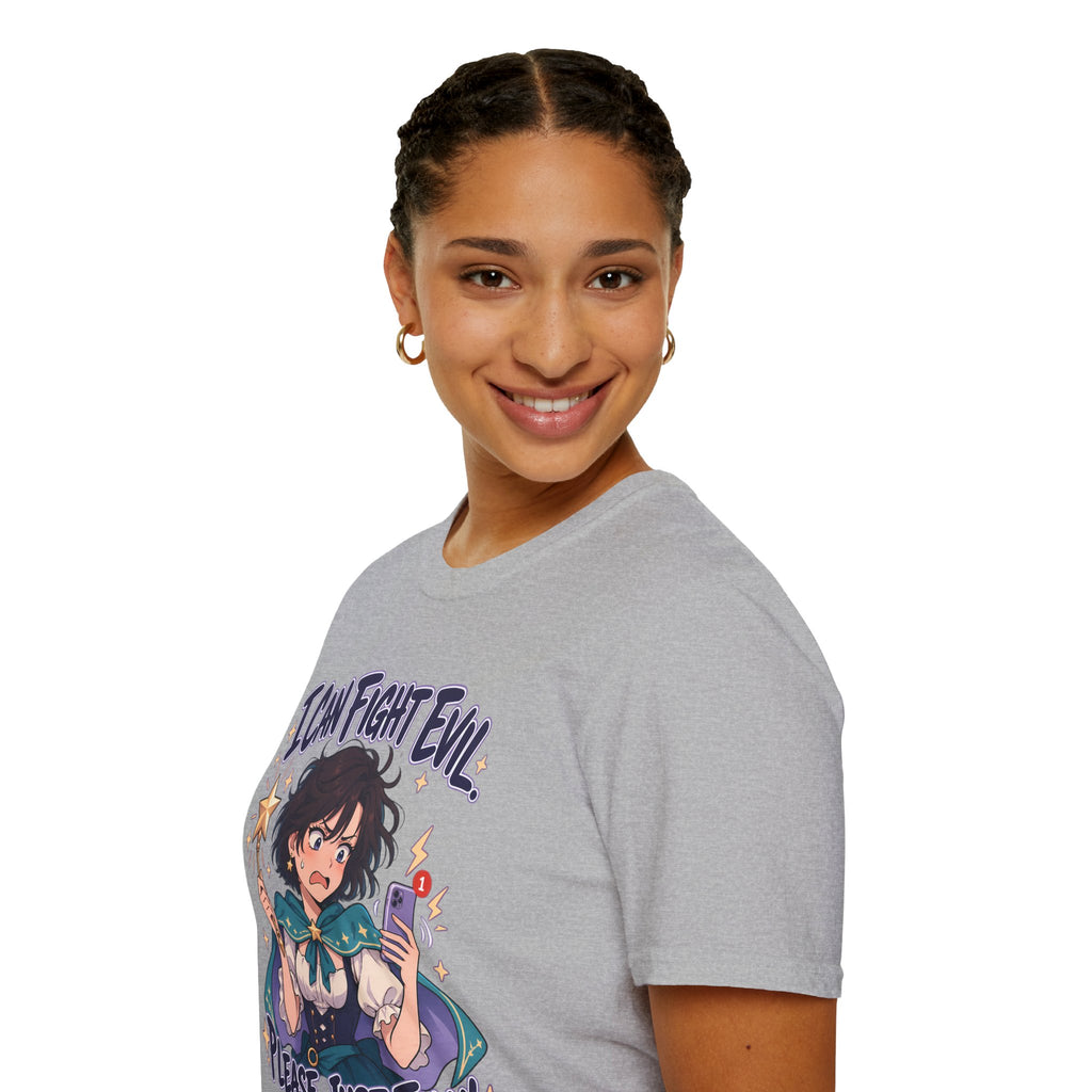 Working Witch | I Can Fight Evil, Please Just Email | Cute Anime T Shirt