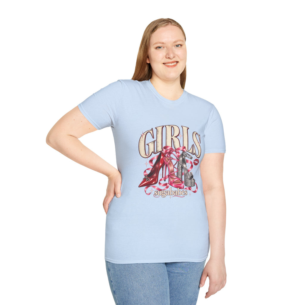 Sugababes |  Red Heels & Ribbons | Girls Night T Shirt