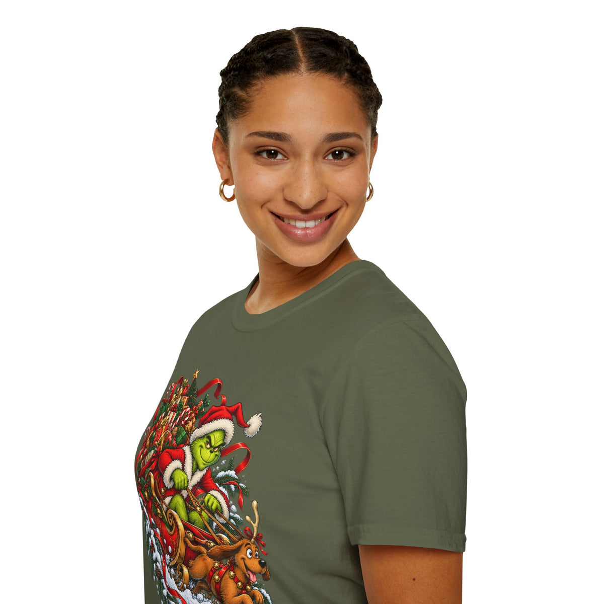 Grinch & Max Sleigh Ride | Funny Christmas T Shirt