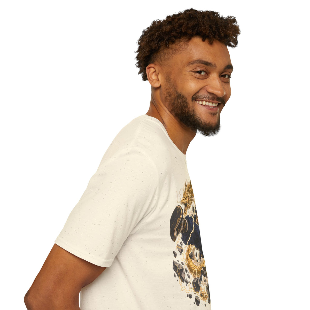 Golden Dragon | Ninja Dragon Kick | Martial Arts Warrior T Shirt