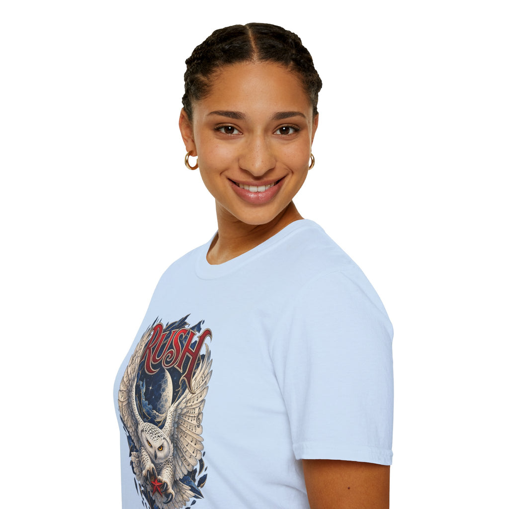 Rush | Fly by Night | Prog Rock | Owl Band Graphic T-Shirt