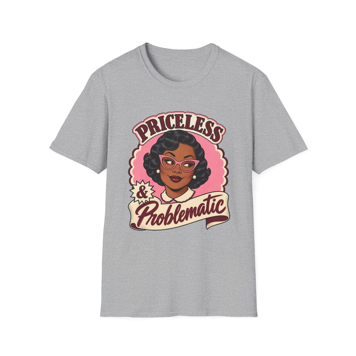 Priceless & Problematic Retro Portrait Tee