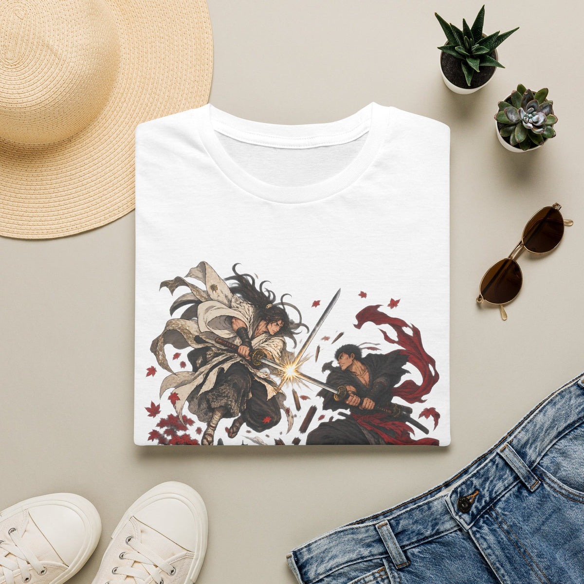 Battle of Broken Bridges | Anime Japanese Samurai Battle T-Shirt