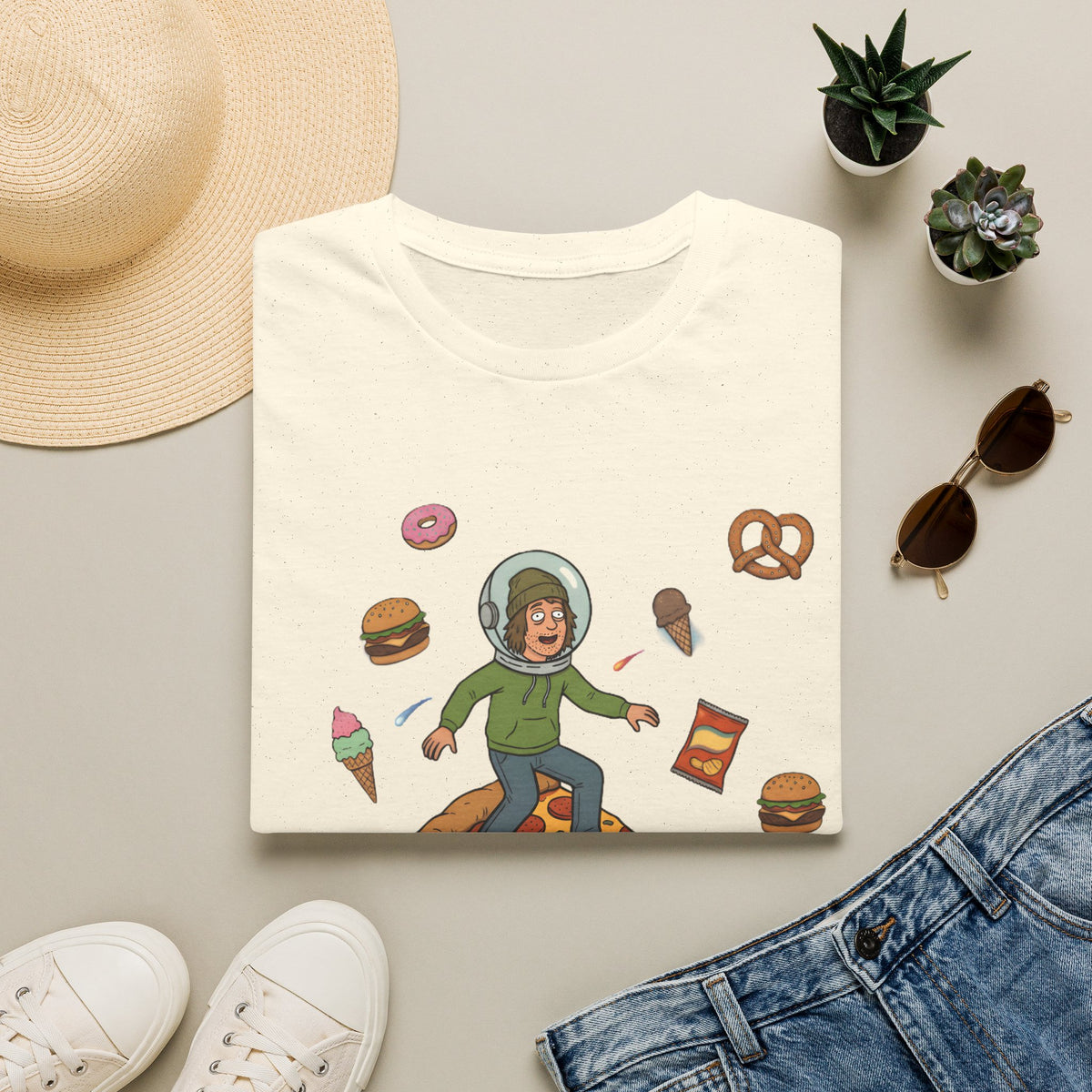 Pizza Ride - T-Shirt, Stoner / Weed Culture Stoner Design