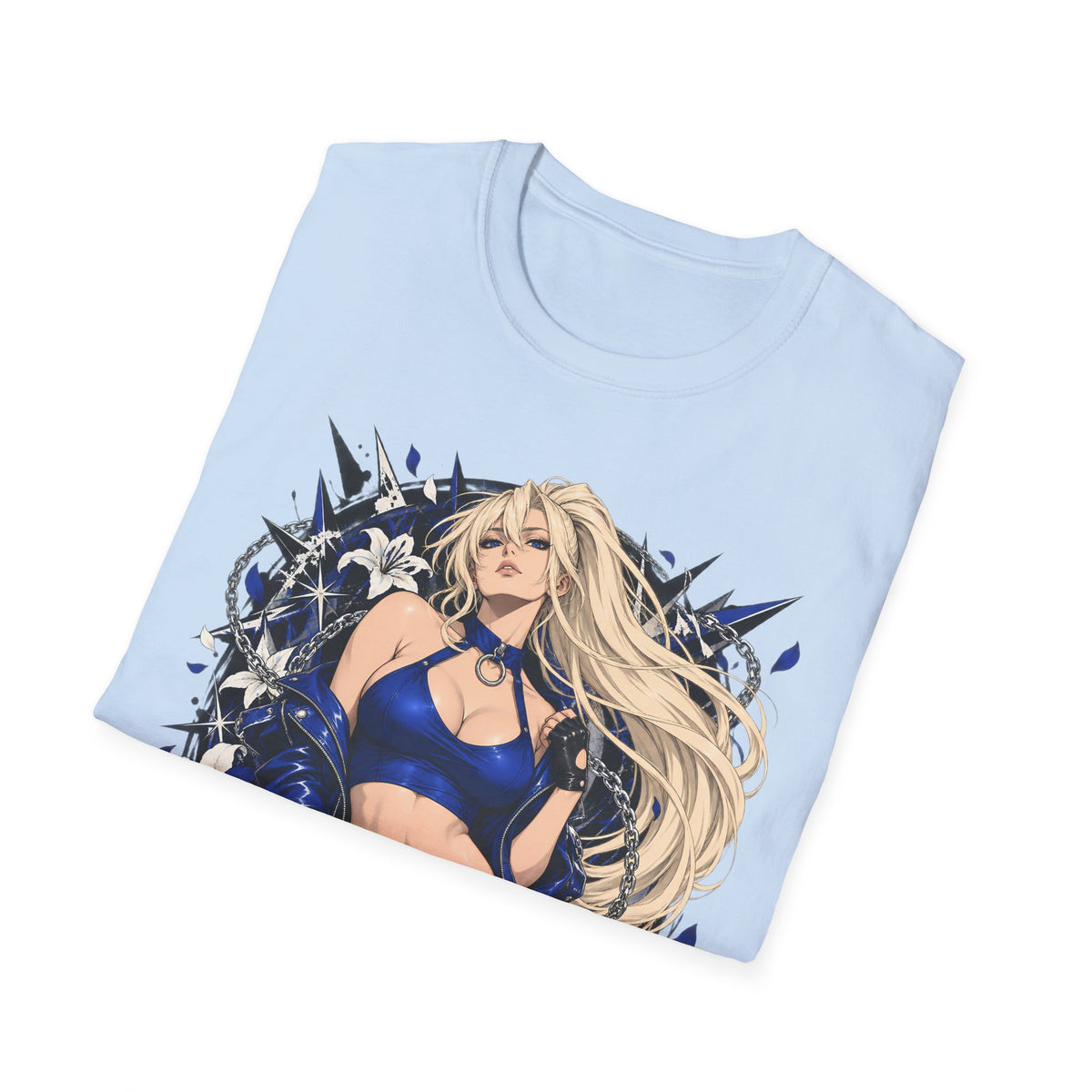 Electric Girl | Japanese Anime | Blonde Bombshell Pin Up Graphic Shirt
