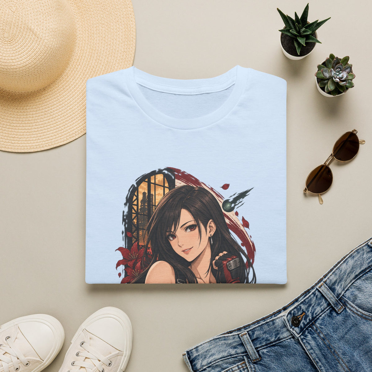 Tifa Lockhart | Final Fantasy VII Pin Up Style Anime Shirt