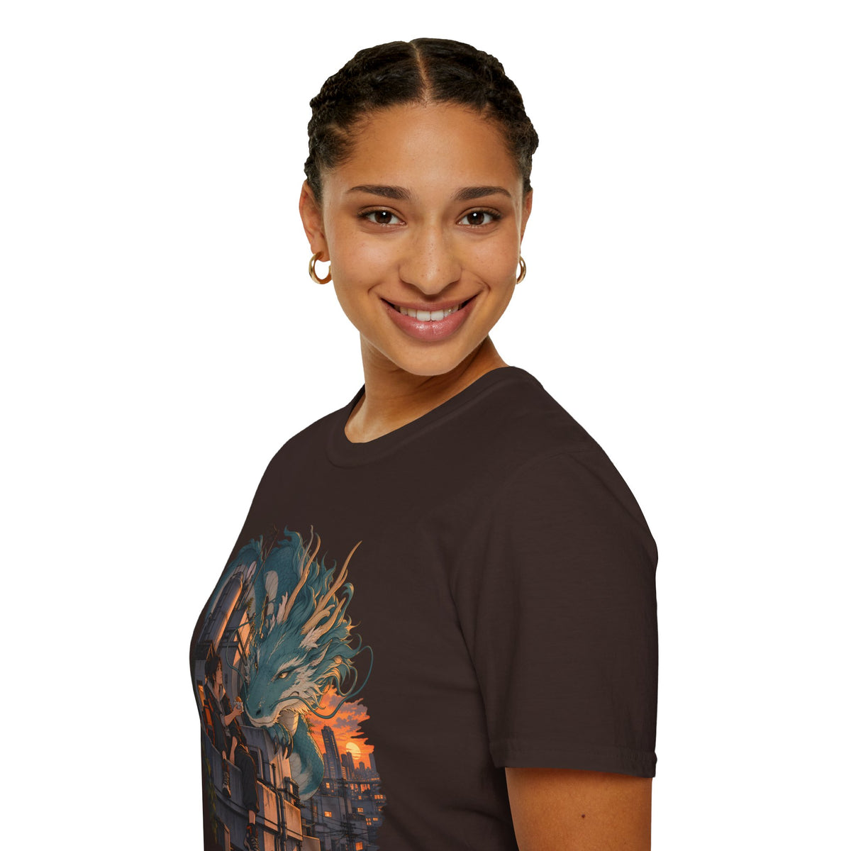 Serpent Cityscape | Urban Japanese Dragon T-Shirt