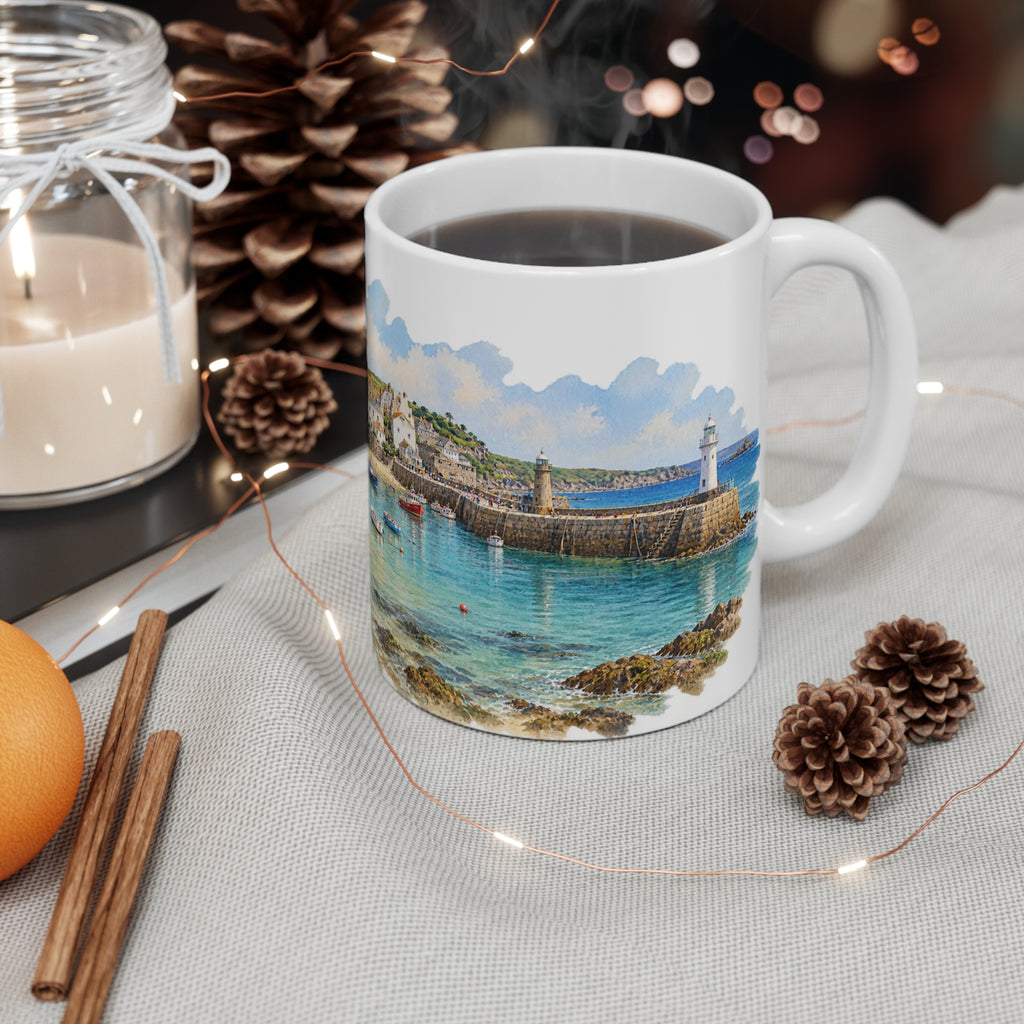 St Ives Harbour Mug | Cornwall Watercolour | Cornish Holiday Gift