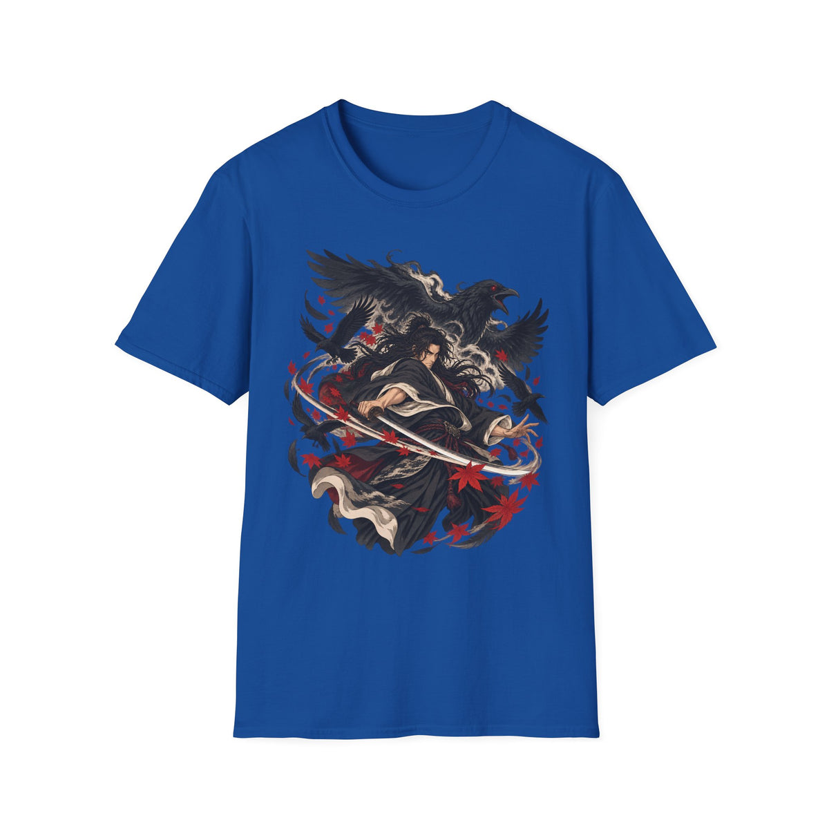 Raven Master | Japanese Samurai | Dark Fantasy T-Shirt