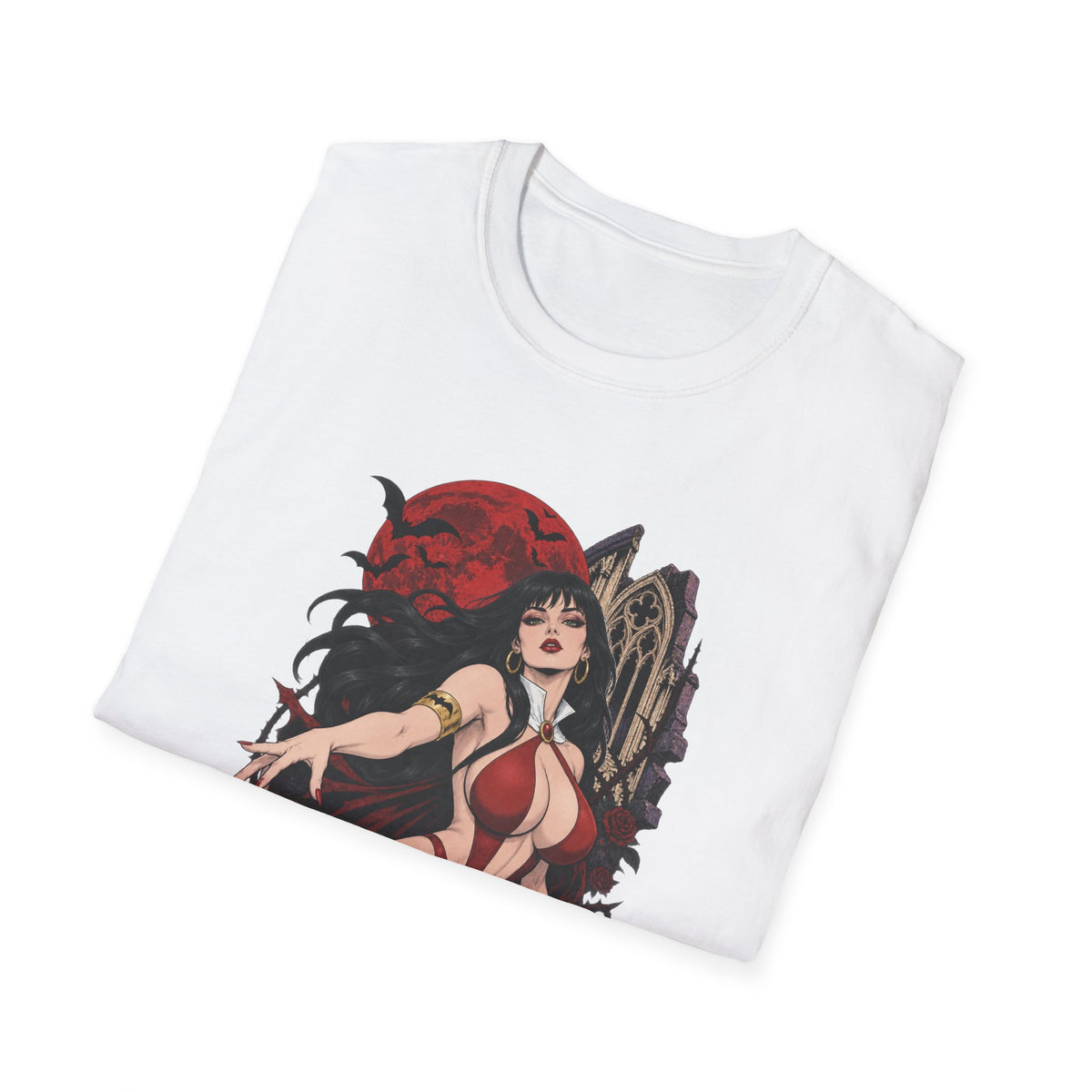 Vampirella | Sexy Vampire Queen | Pin Up Girl | Sexy Halloween Graphic T-Shirt