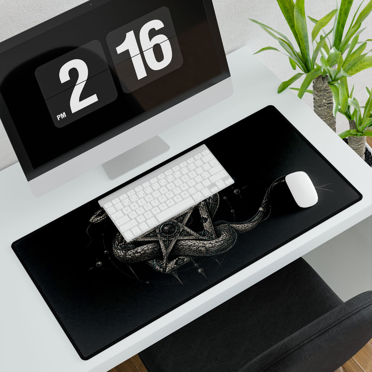 Snake & Pentagram | Gothic Gaming Mousepad
