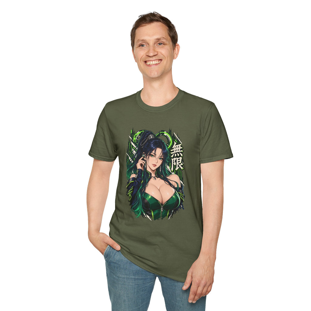 Infinity | Sexy Anime Ninja Pin Up Woman Graphic T-Shirt