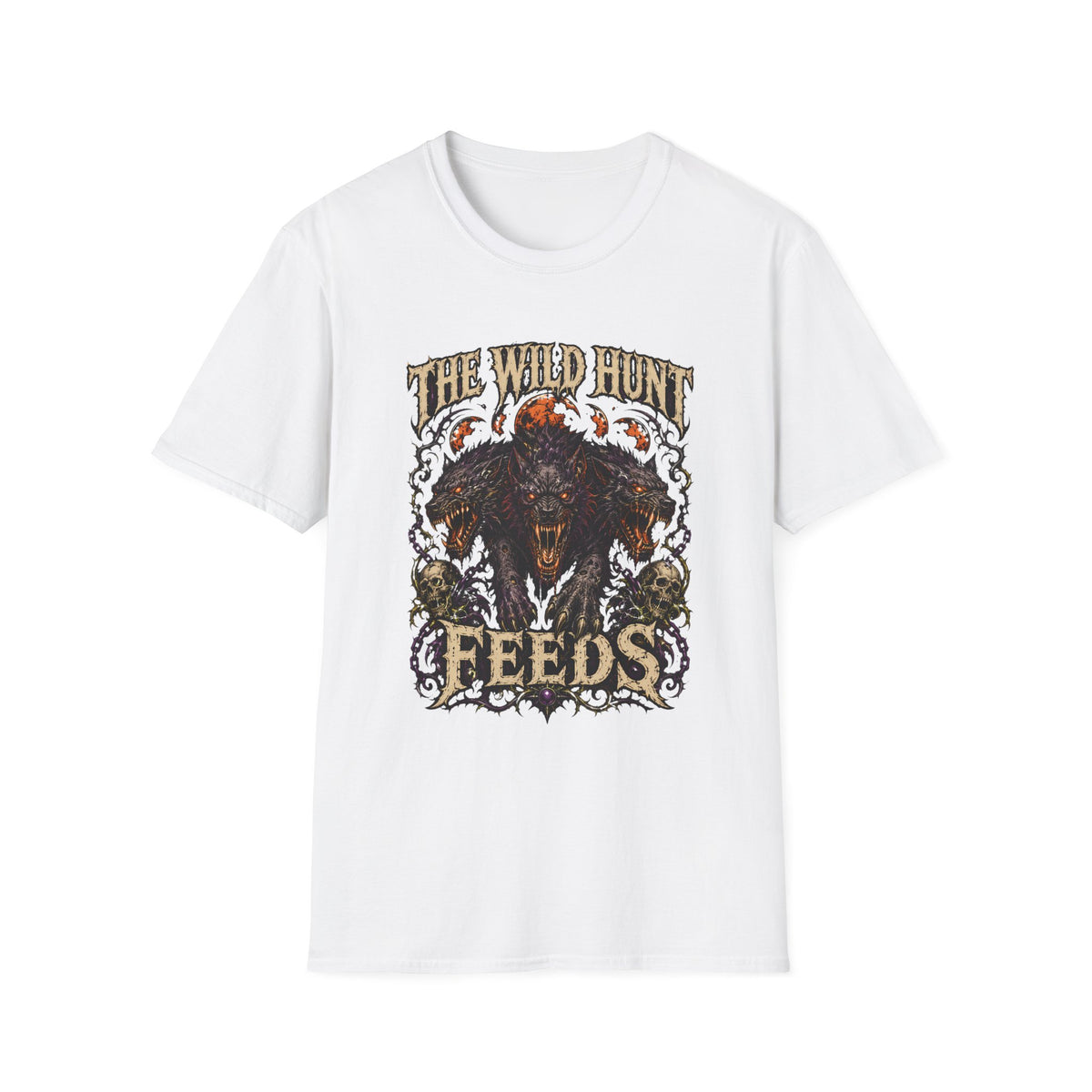The Wild Hunt Feeds Wolf Halloween Wild Hunt Graphic Tee
