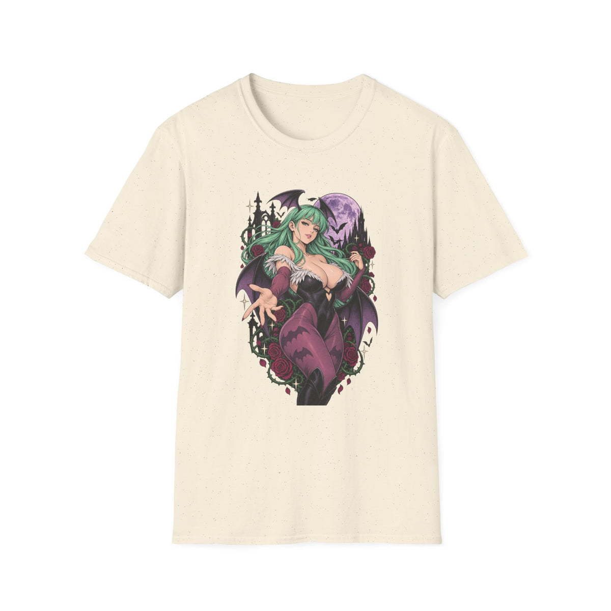 Morrigan | Sexy Succubus Pin Up Girl | Gothic Sorceress Halloween Gamer T-Shirt