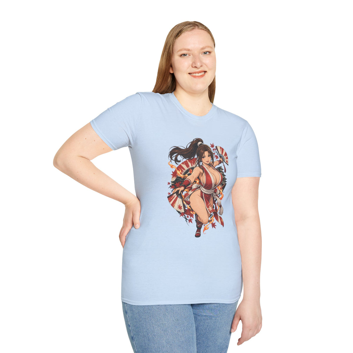 Mai Shiranui | Fatal Fury | Anime Style Pin up Girl Warrior T-Shirt