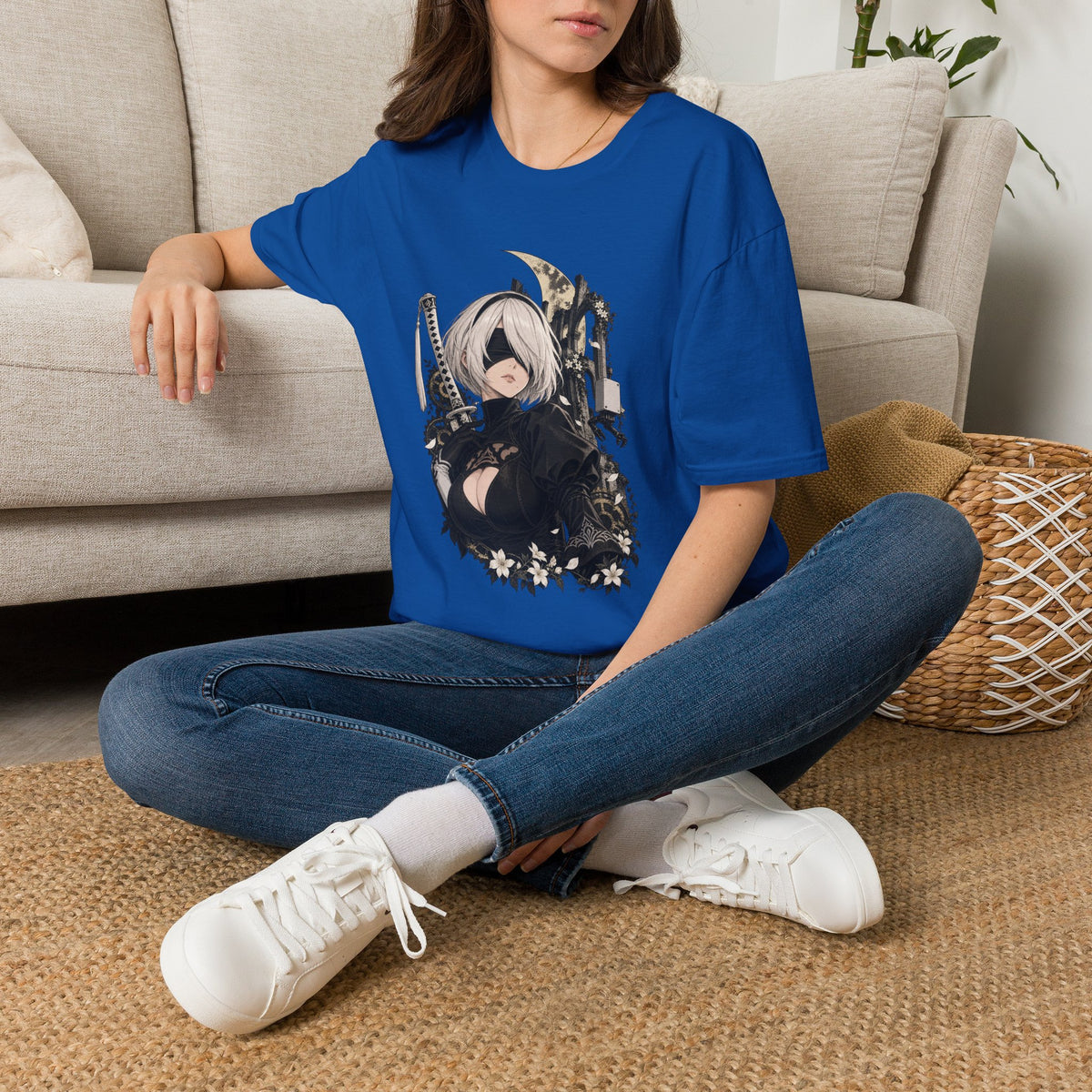 2B | Nier Automata | Anime Character Gothic T-Shirt