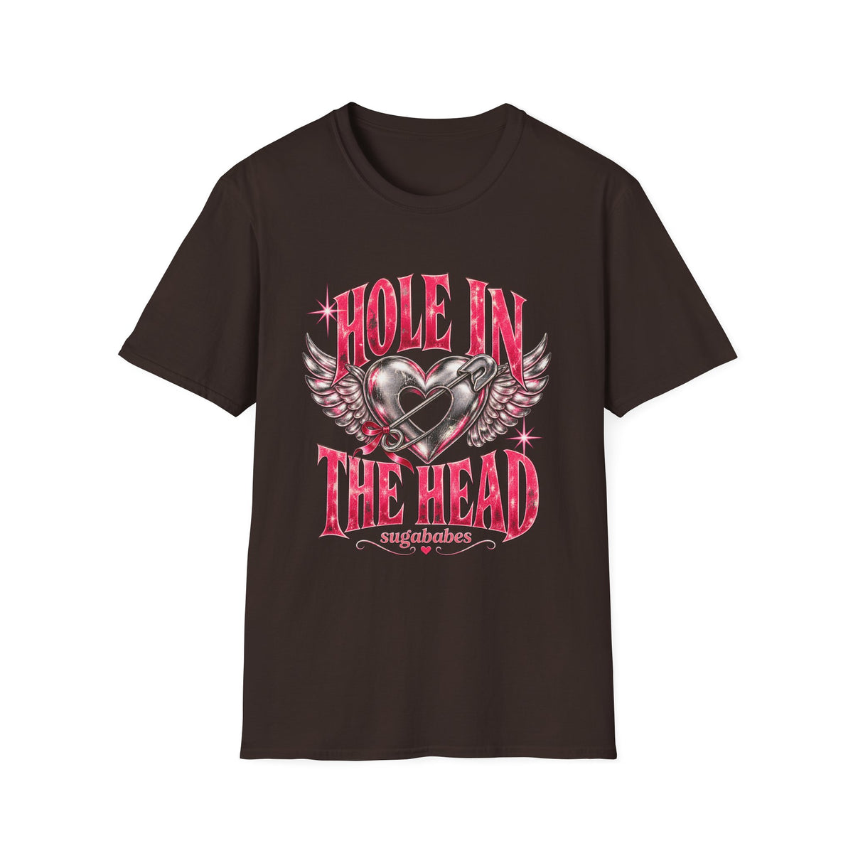 Hole in the Head | Sugababes | Pink Winged Heart Design T Shirt
