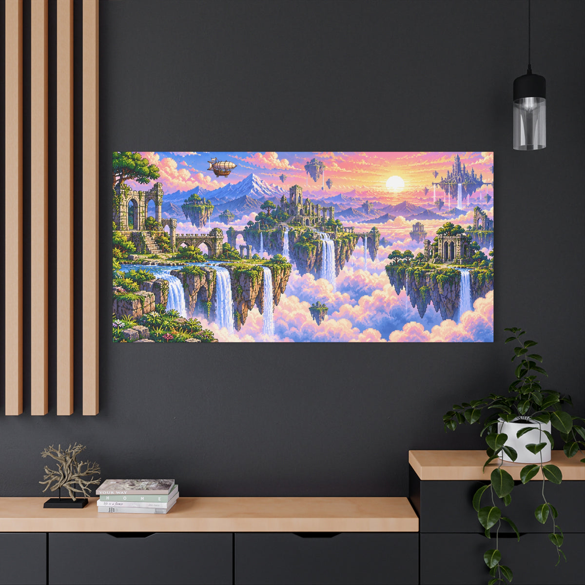 Floating Realms Fantasy Canvas Wall Art