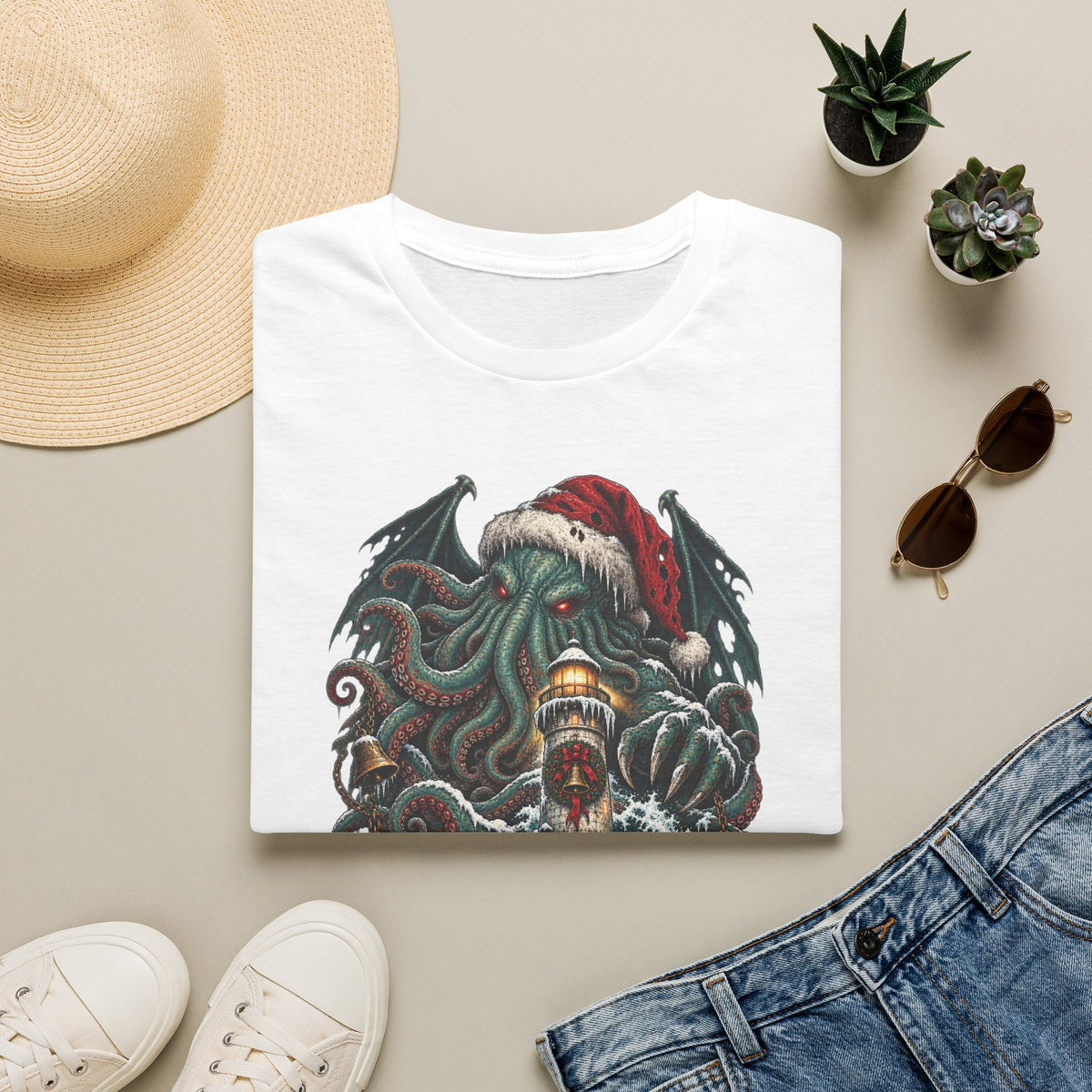 Merry Cthulhumas | Cthulhu Christmas T-Shirt