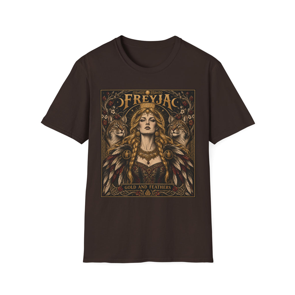 Freyja Goddess T-Shirt — Norse Mythology Valkyrie Art Tee