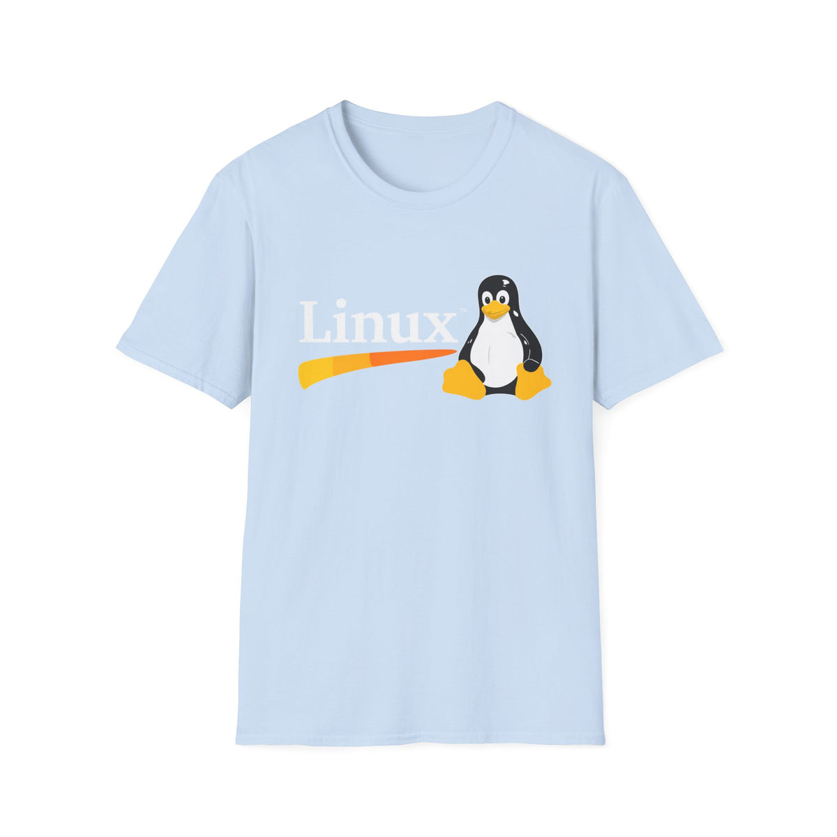 Linux Penguin Logo T‑Shirt — Retro Tech Tee for Developers & Open Source Fans