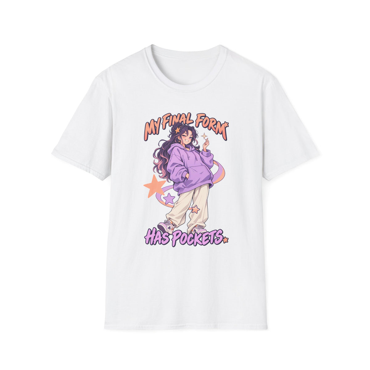 My Final Form Has Pockets | Cute Anime Girl Graphic Tee
