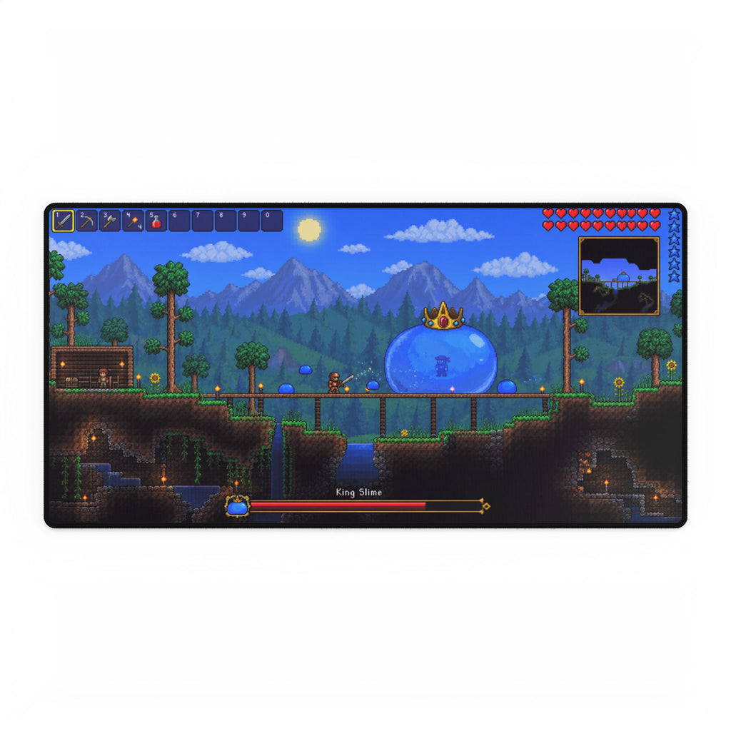 Terraria Desk Mat | Boss Battle Scene | Gaming Mouse Pad