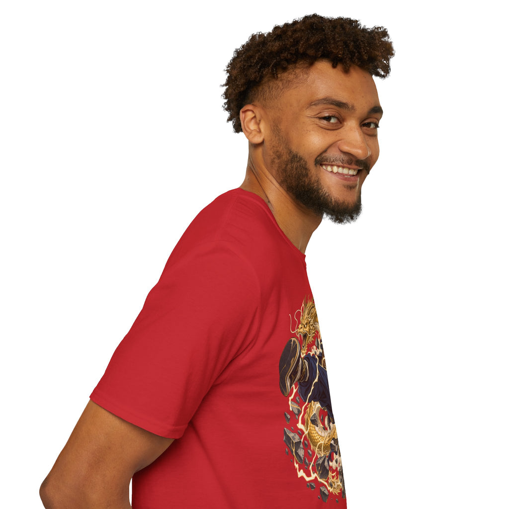 Golden Dragon | Ninja Dragon Kick | Martial Arts Warrior T Shirt