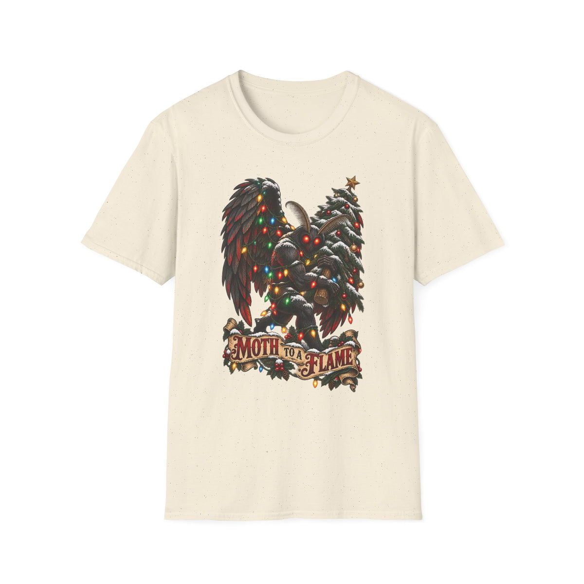 Moth to a Flame | Mothman | Christmas T Shirt