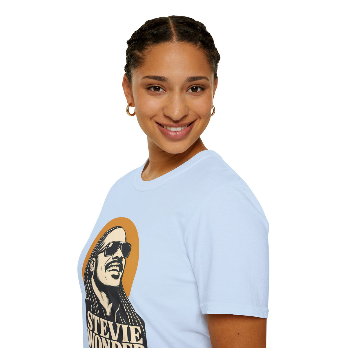 Stevie Wonder Graphic T-Shirt - Retro Soul Music Tee