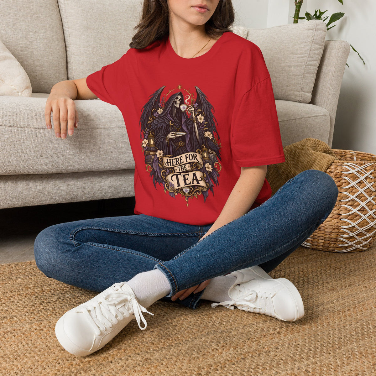 Here for the Tea | The Suriel ACOTAR Character Graphic T Shirt