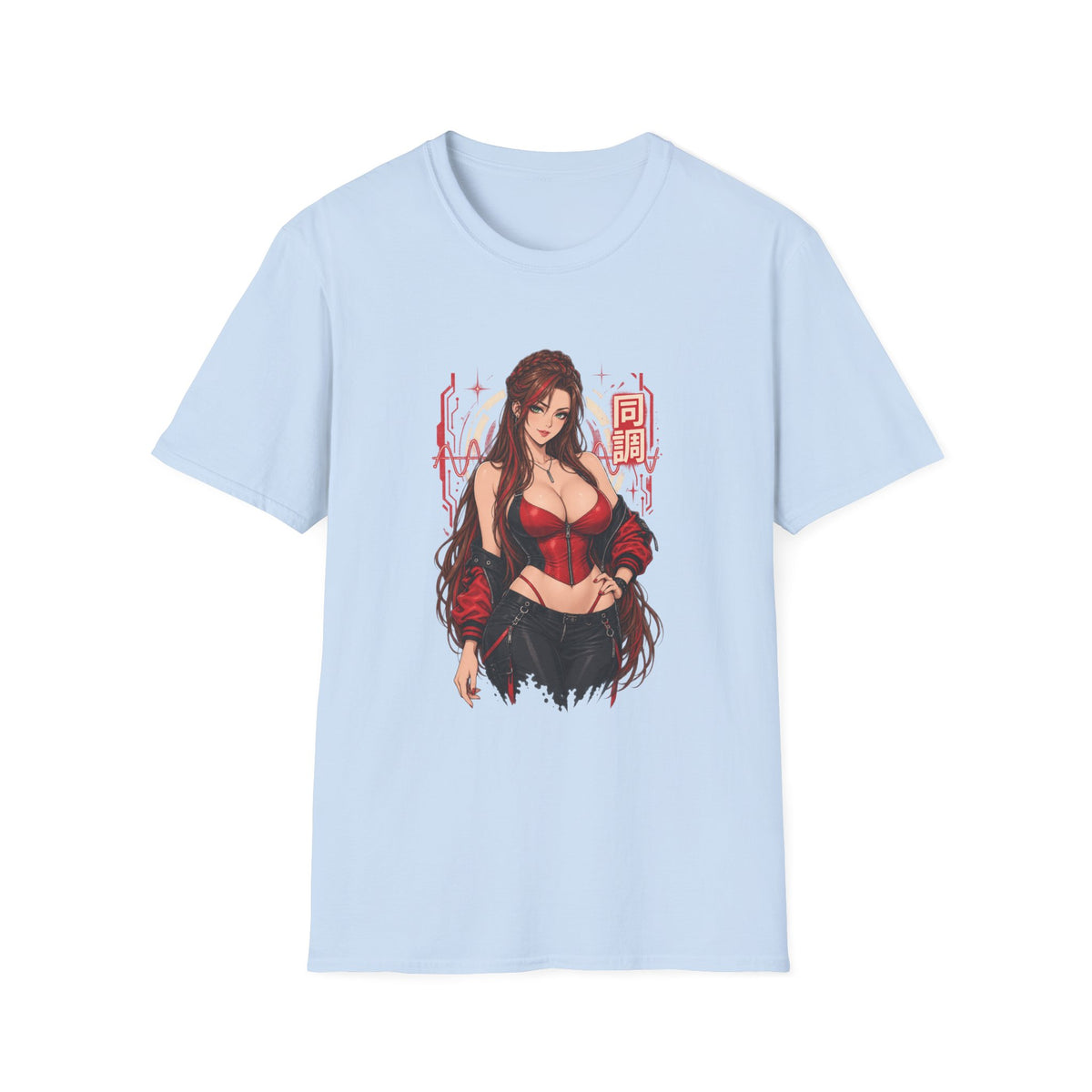 Jenny | Sexy Anime Pin Up Girl | Waifu Graphic T-Shirt