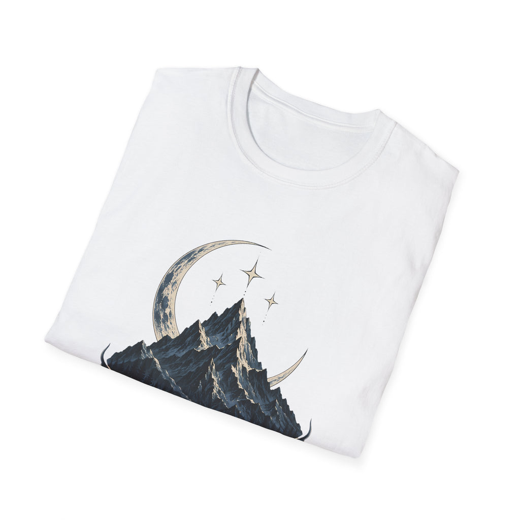 Night Court Mountain | ACOTAR Book Crescent Moon & Stars Graphic