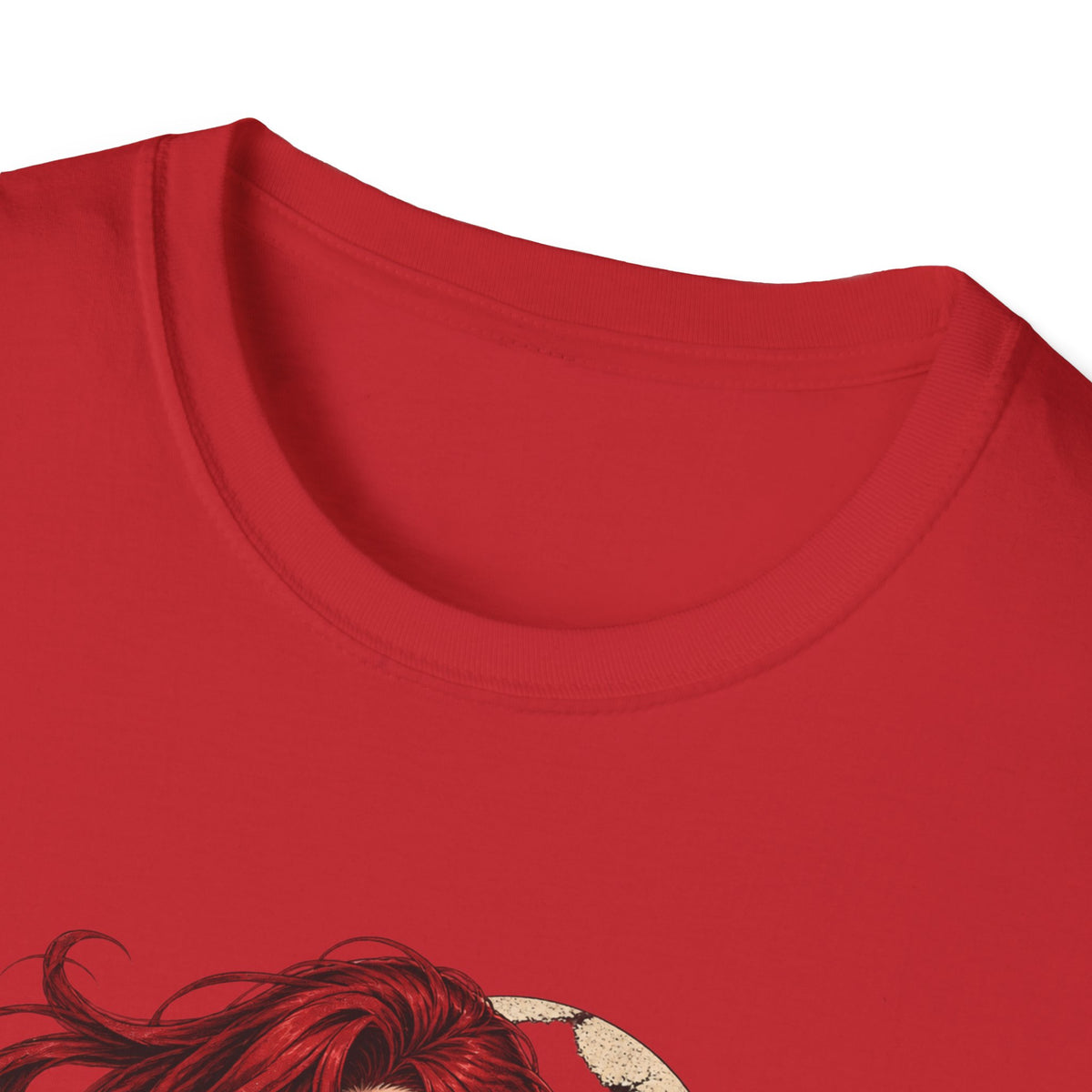 Crimson Dusk | Sexy Gothic Hannya Mask Pin up Woman T-Shirt