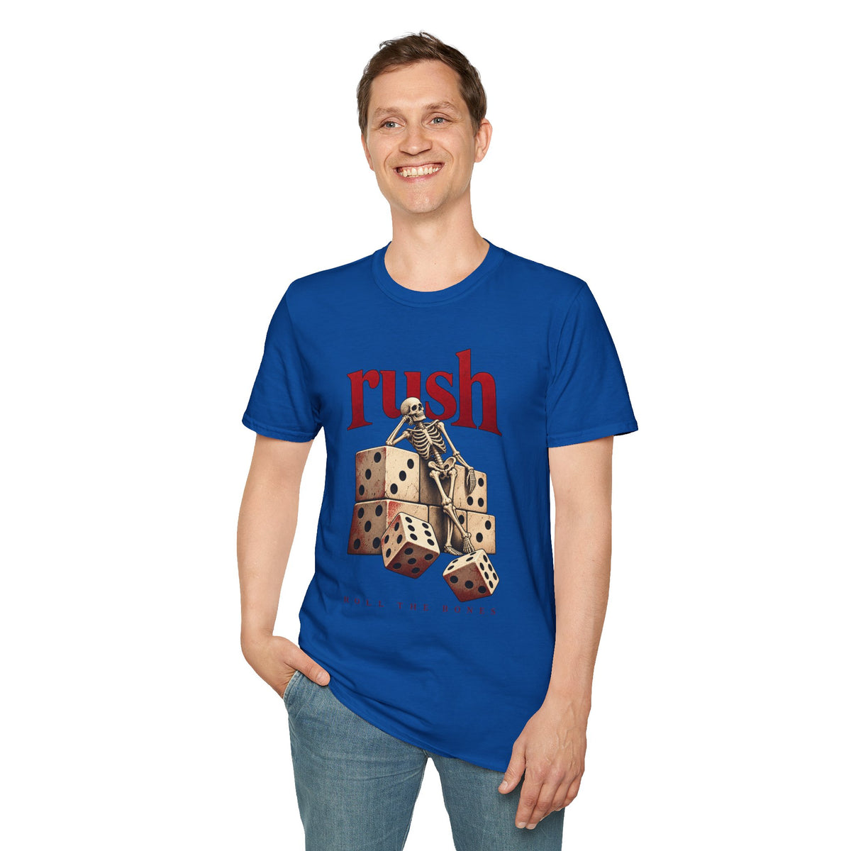 Rush | Roll the Bones | Dice Skeleton Prog Band T-Shirt