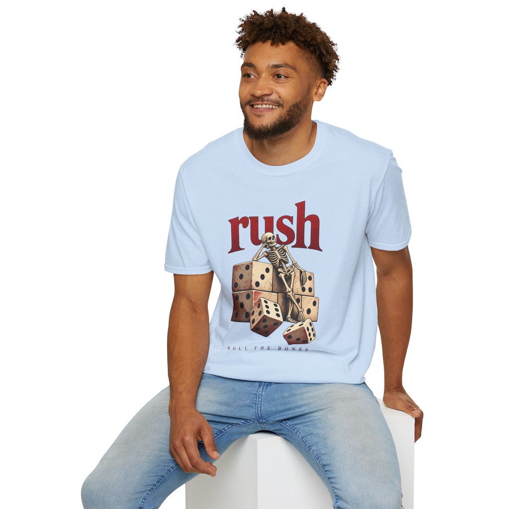 Rush | Roll the Bones | Dice Skeleton Prog Band T-Shirt