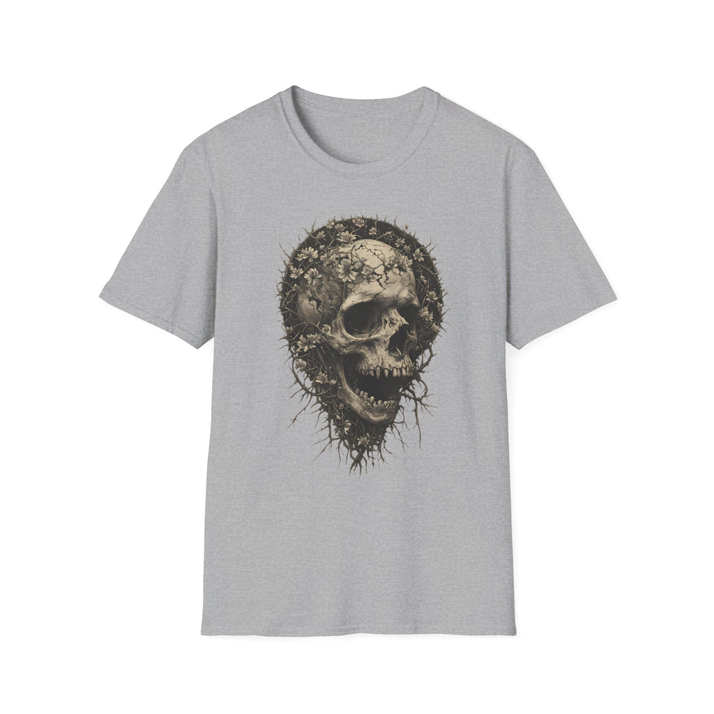 Floral Skull Graphic T-Shirt