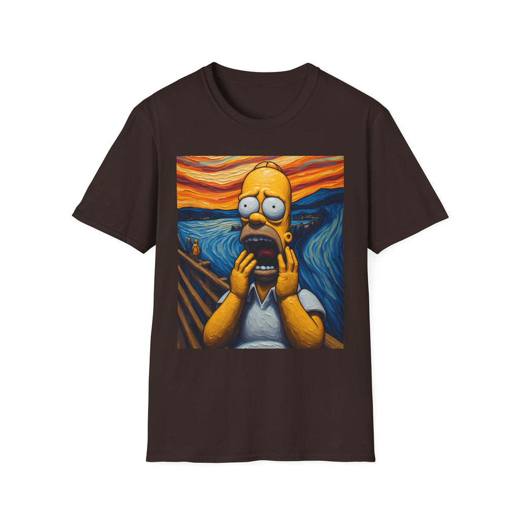Homer Scream T-Shirt — Parody Pop Art Graphic Tee