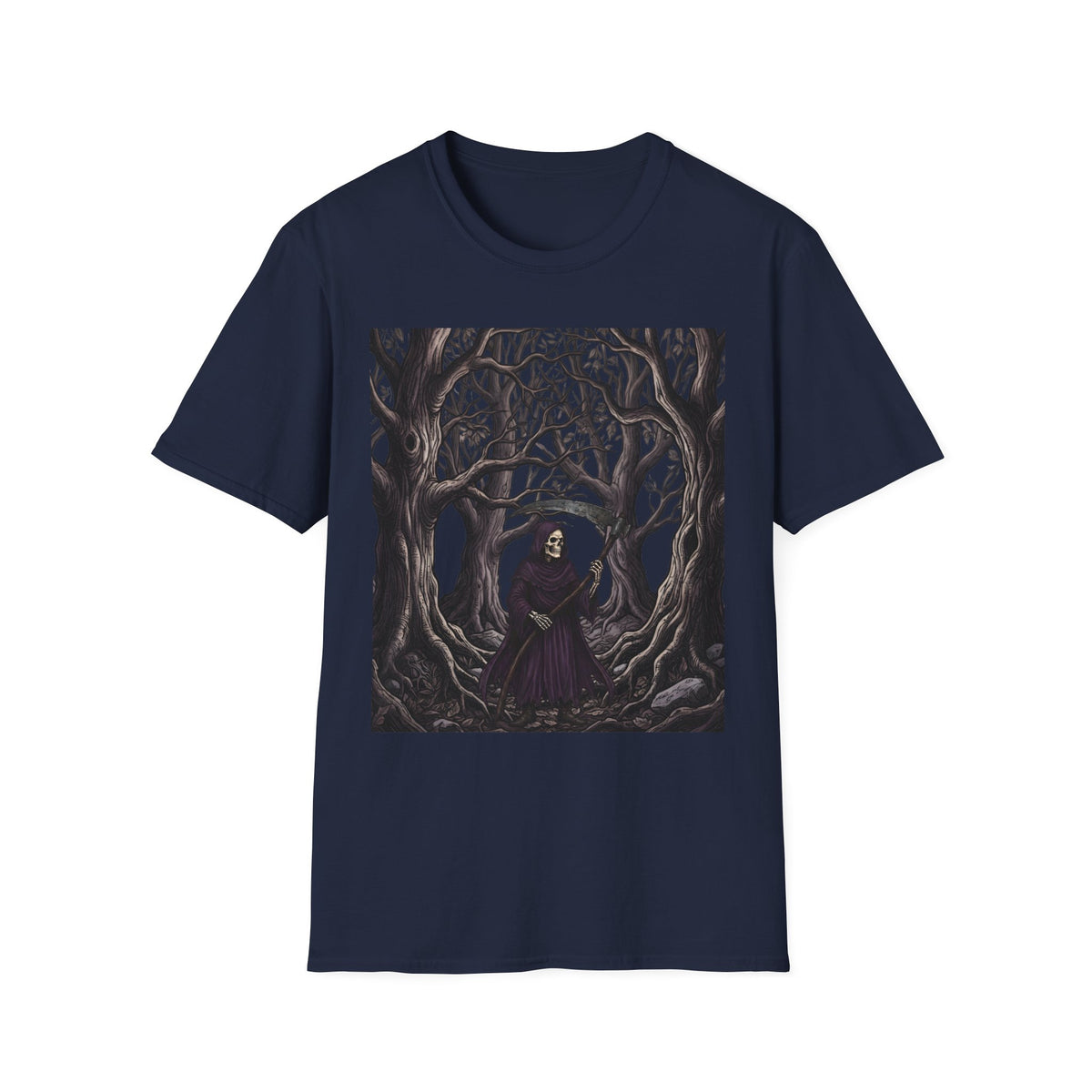 Roam the Woods - T-Shirt, Gothic / Dark Fantasy Grim Reaper Design