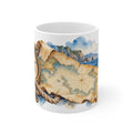 Nautical Compass Watercolour Mug | Maritime Navigation Design