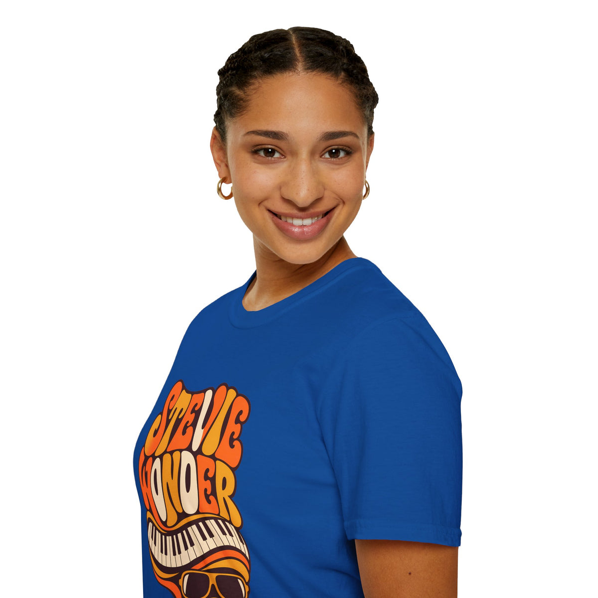 Stevie Wonder Piano Psychedelic Retro Band T-Shirt