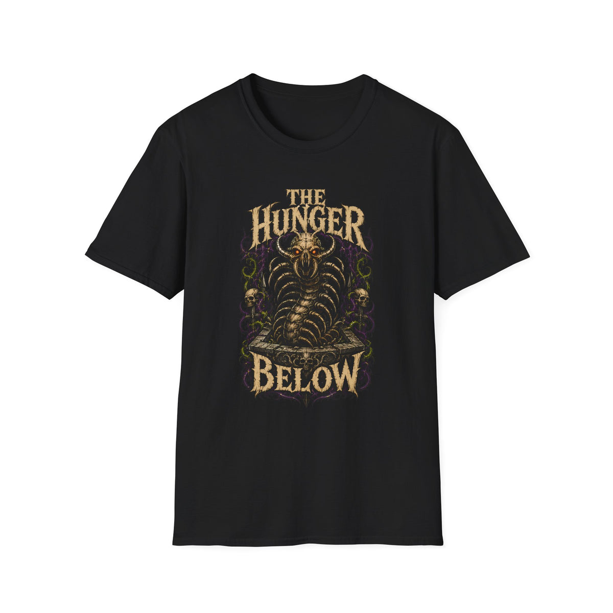 Graphic Tee - "The Hunger Below" Gothic Creature Shirt