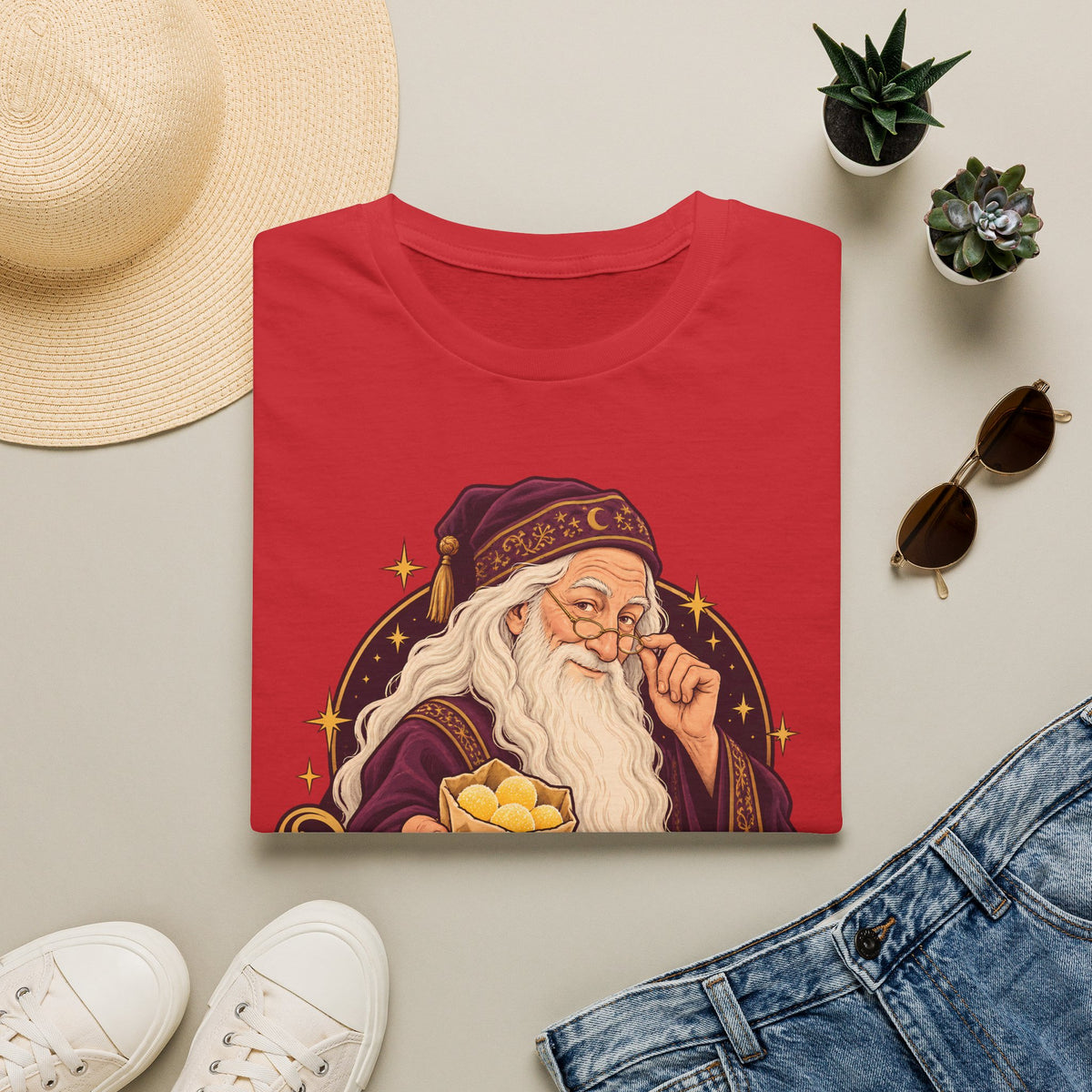 Dumbledore | Sherbet Lemon? | Harry Potter Illustration T‑Shirt