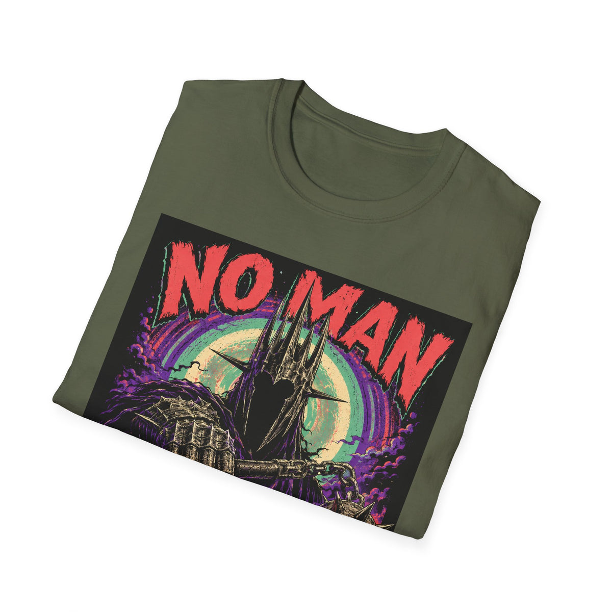 No Man No Problem T-Shirt — Retro Gothic Castle Graphic Tee
